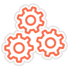 Cogwheel Vector Icon Design Illustration