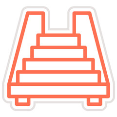 Stairs Vector Icon Design Illustration