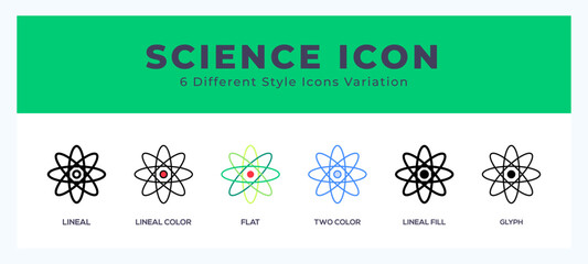 Science symbol icon vector. symbol illustration - obrazy, fototapety, plakaty