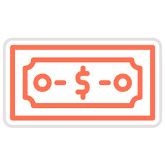 Dollar Vector Icon Design Illustration