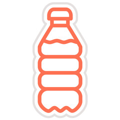 Plastic bottle Vector Icon Design Illustration