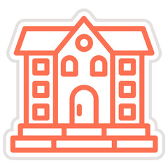 Mansion Vector Icon Design Illustration