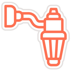 Lamp Vector Icon Design Illustration