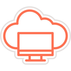 Monitor Vector Icon Design Illustration