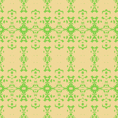 Old wallpaper on the wall.