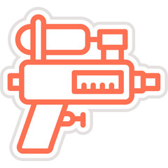 Water gun Vector Icon Design Illustration