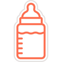 Feeding bottle Vector Icon Design Illustration