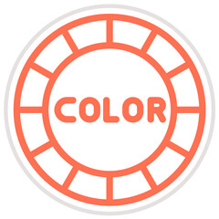 Fototapeta premium Color wheel Vector Icon Design Illustration