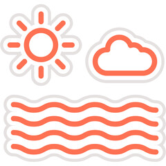 Sea Vector Icon Design Illustration