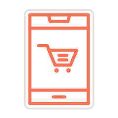 Online Shopping Vector Icon Design Illustration