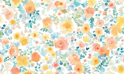 abstract watercolor floral background