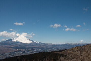 晴天の富士山風景