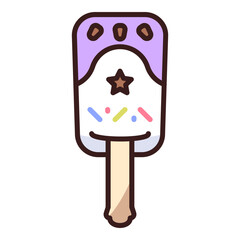Ice Cream Stick Color Icon