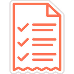 Receipt Vector Icon Design Illustration