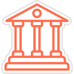 Bank Vector Icon Design Illustration