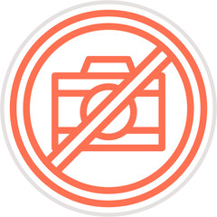 No camera Vector Icon Design Illustration