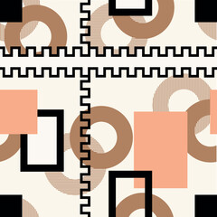 Seamless abstract geometric pattern. Vector Illustration