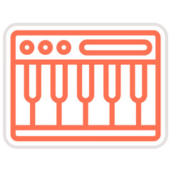 Piano Vector Icon Design Illustration