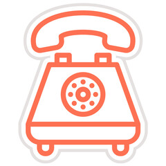 Telephone Vector Icon Design Illustration