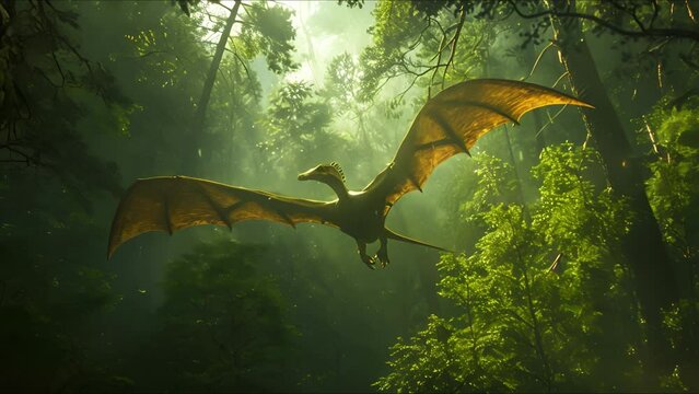 AI-generated dinosaurs in a prehistoric landscape. Perfect for educational materials, scientific publications, and digital art. The concept of time when dinosaurs ruled the Earth.