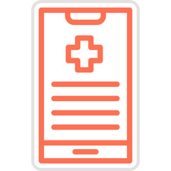 Obraz premium Mobile Phone Vector Icon Design Illustration