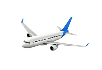 Obraz premium Airplane in the sky isolated on transparent background 