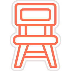 Chair Vector Icon Design Illustration