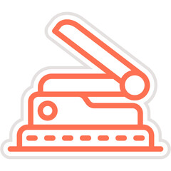 Hole Puncher Vector Icon Design Illustration