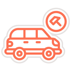 Obraz premium Hammer Vector Icon Design Illustration