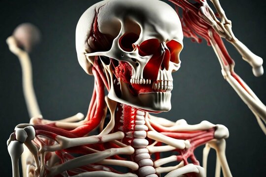 human skeleton with a skeleton