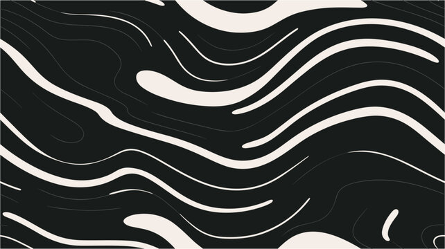 Brush grunge pattern. Brush stroke pattern. Grunge texture. Wallpaper for textile and fabric. Monochrome waves pattern. Seamless.