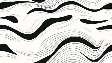 Texture with waves, curves lines. Optical art background. Digital image with a psychedelic stripes. Vector illustration. Wave pattern. Seamless.