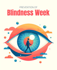 Blindness week World Glaucoma Week Design Concept