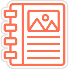 Binder Vector Icon Design Illustration