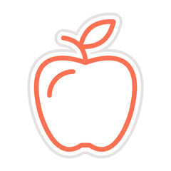 Apple Vector Icon Design Illustration