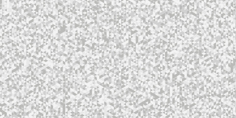 Seamless geometric pattern square shapes low polygon backdrop background. Abstract geometric wall tile and metal cube background triangle wallpaper. Gray and white polygonal background.