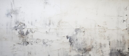 Fototapeta premium A black and white photo showcasing the intricate details of a white grunge wall texture background. The stark contrast between the light and dark areas creates a visually striking composition.