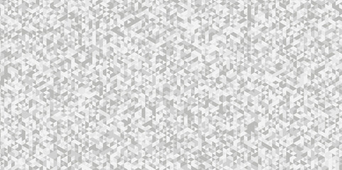 Seamless geometric pattern square shapes low polygon backdrop background. Abstract geometric wall tile and metal cube background triangle wallpaper. Gray and white polygonal background.
