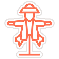 Scarecrow Vector Icon Design Illustration