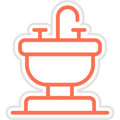 Sink Vector Icon Design Illustration