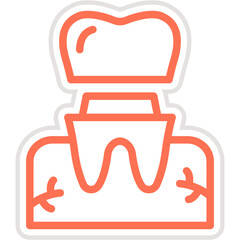 Dental Crown Vector Icon Design Illustration