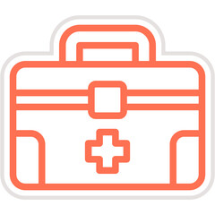 Obraz premium First Aid Kit Vector Icon Design Illustration