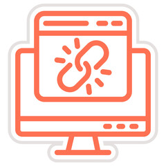 Link Vector Icon Design Illustration