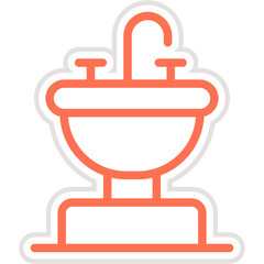 Obraz premium Sink Vector Icon Design Illustration