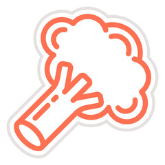 Broccoli Vector Icon Design Illustration