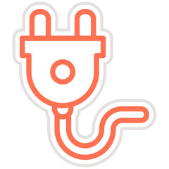 Plug Vector Icon Design Illustration