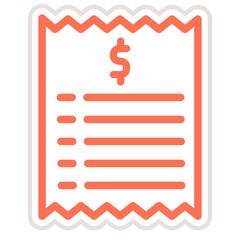 Invoice Vector Icon Design Illustration