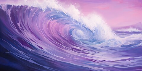 Waves in Purple Colors