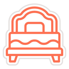 Bed Vector Icon Design Illustration