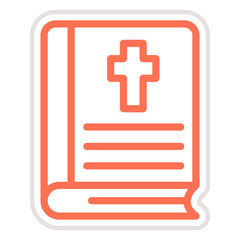 Obraz premium Bible Vector Icon Design Illustration
